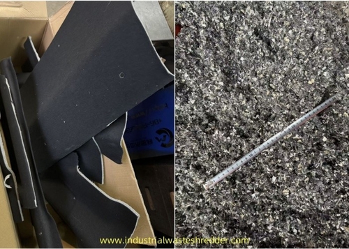 Tin tức công ty mới nhất về Mô hình xé mái xe, 10mm, xe nội thất chất thải máy nghiền thảm máy xay công cụ hợp kim thép cắt lưỡi