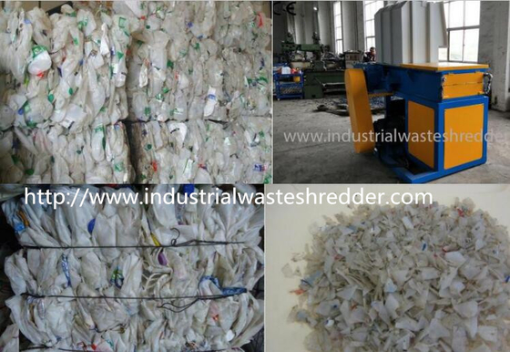 Giá tốt. Máy nghiền chai nhựa công suất lớn, máy băm đôi trục thủy tinh trực tuyến