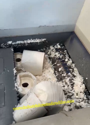 Giá tốt. Máy nghiền giấy giấy thải Máy nghiền một trục 75KW Máy cắt động cơ Rotor Diameter 400mm Máy nghiền rổ phim nhựa trực tuyến