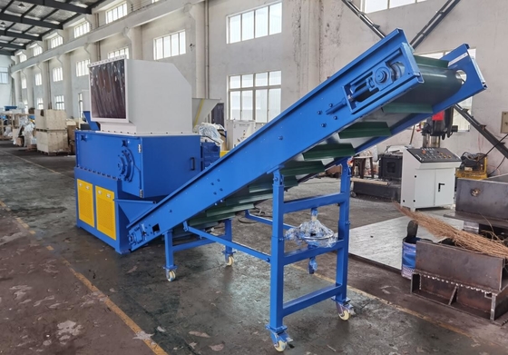 Giá tốt. Máy hủy tài liệu trục đơn lưỡi D2 cho cục nhựa PP PE PVC PS Động cơ 22KW trực tuyến
