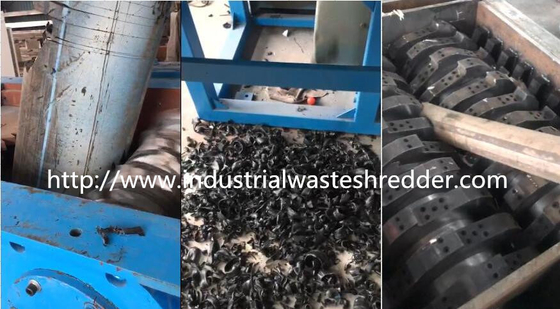 Giá tốt. Phế liệu nhựa đôi trục nhựa Shredder chống ăn mòn cho ống thải trực tuyến