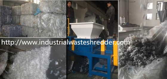 Giá tốt. Phế liệu PE / PP phim phế liệu trục kép mô-men xoắn cao cho nông nghiệp trực tuyến