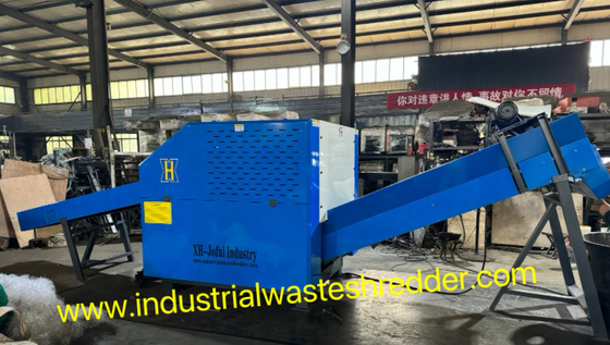 PP Raffia dây thừng Shredder Lanes Monofilament Crusher với đai quay hiệu quả bền HRC> 60