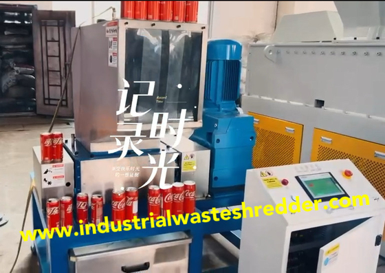 Giá tốt. 304 thép không gỉ Twin Shaft Shredder cho chai rỗng, đa chức năng nhôm lon máy nghiền với tùy chỉnh thép không gỉ tấm kim loại trực tuyến