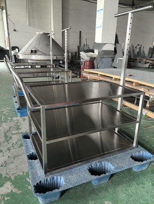 Giá tốt. Thép không gỉ Bảng kim loại Ss Xây dựng xe chuyển tần y tế Xử lý tùy chỉnh trực tuyến