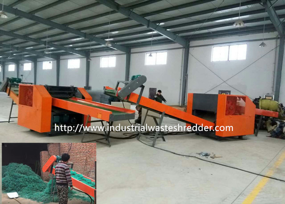 Giá tốt. Lưới đánh cá Tái chế máy cắt Rag Lưới nylon lưới an toàn Máy nghiền Shredder trực tuyến