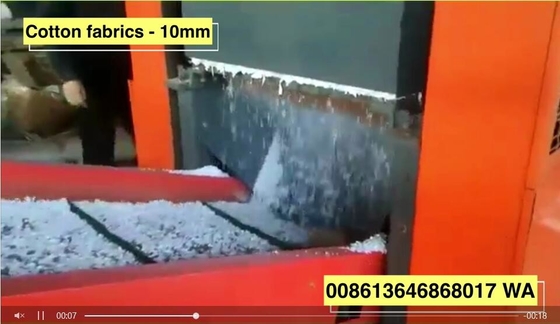 Giá tốt. 1600F Máy nghiền vải đáy Máy hủy vải dệt kim 10mm kích thước cuối cùng công suất băm hàng giờ 400kg trực tuyến